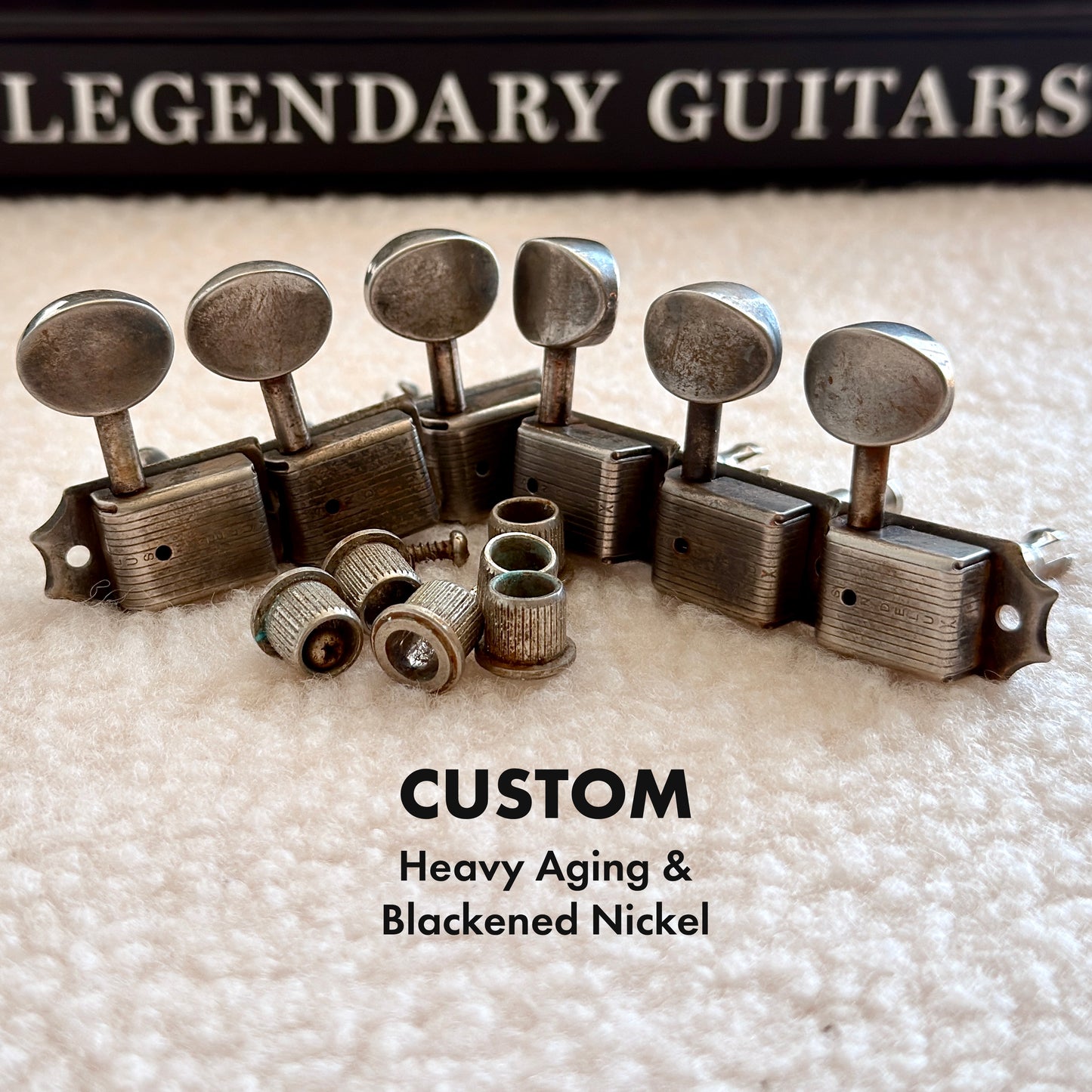 Kluson® Deluxe Single Line Tuner Set • Fender Style