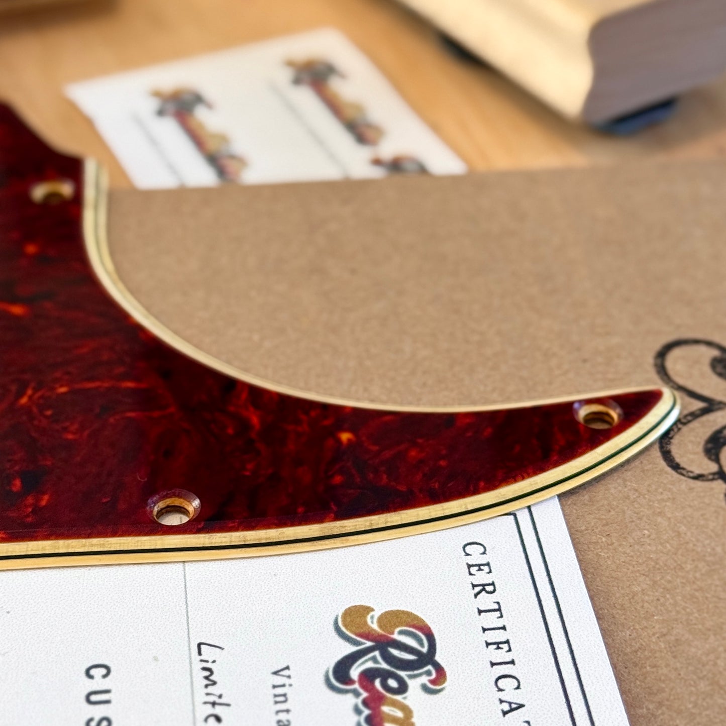 Limited Pre-Order • Aged 1962 Strat® Celluloid Tortoise Shell Pickguard