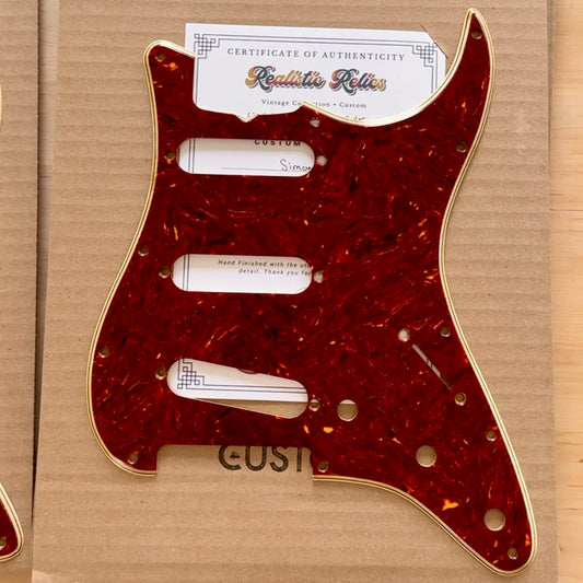 Limited Pre-Order • Aged 1964 Strat® Celluloid Tortoise Shell Pickguard