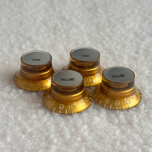 Burst • 1960 Reflector Knobs Gold/Silver (CAB)