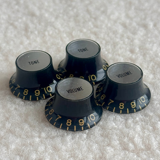 Burst • 1960 Reflector Knobs Black/Silver (CAB)