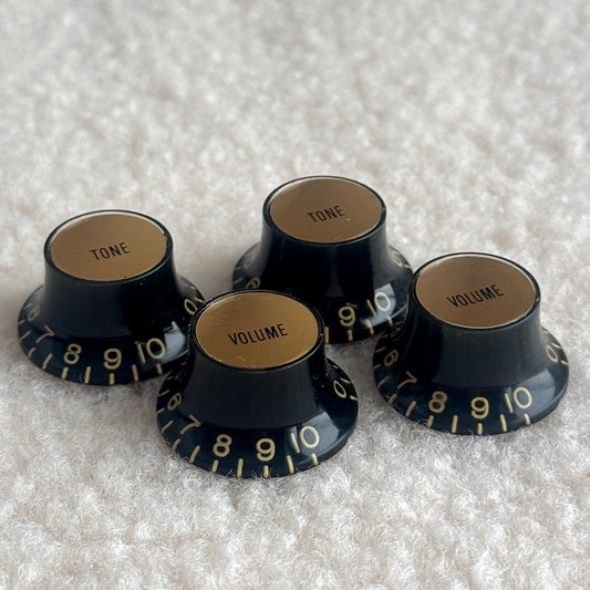 Burst • 1960 Reflector Knobs Black/Gold (CAB)