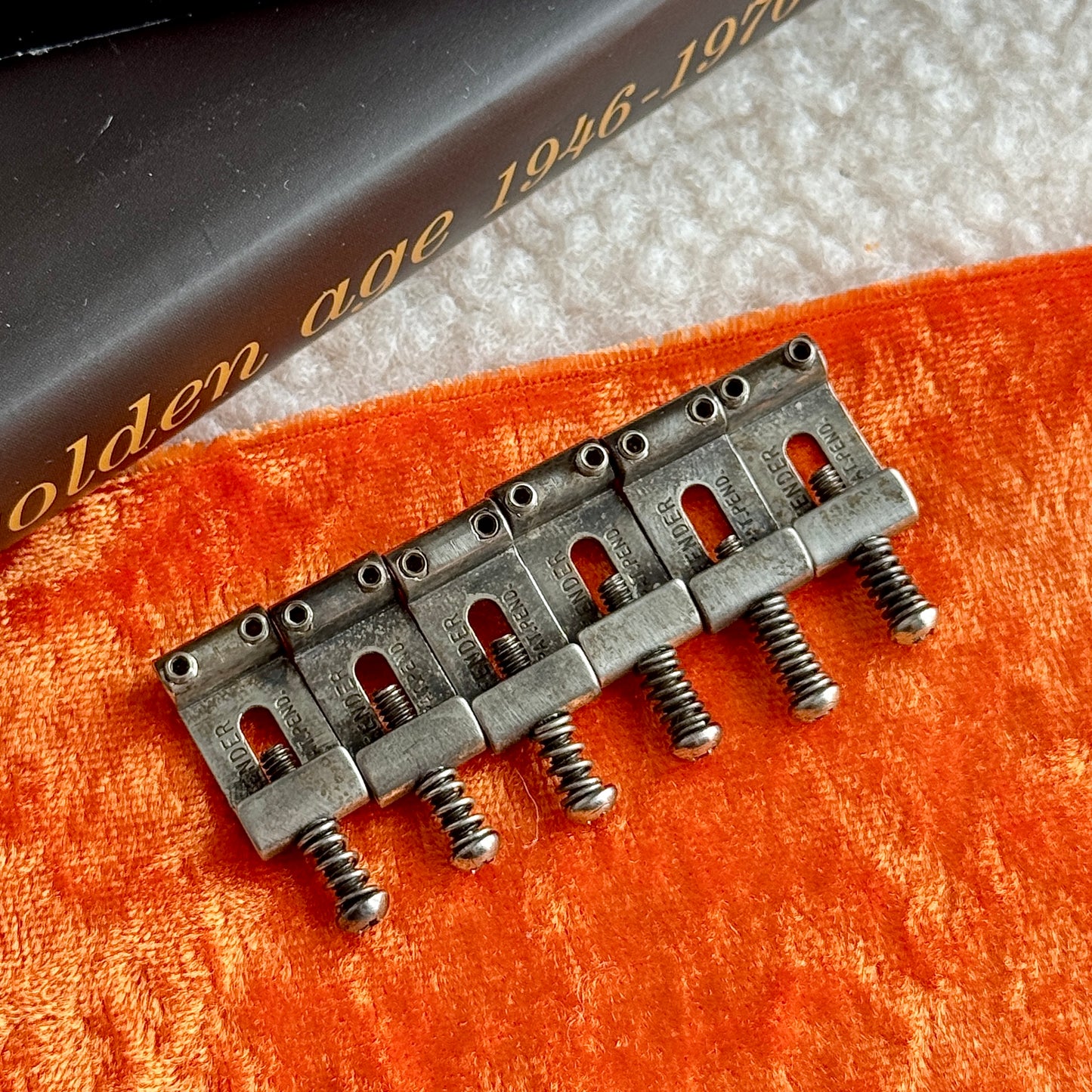 Genuine Fender® • Pat Pend Strat® Saddles