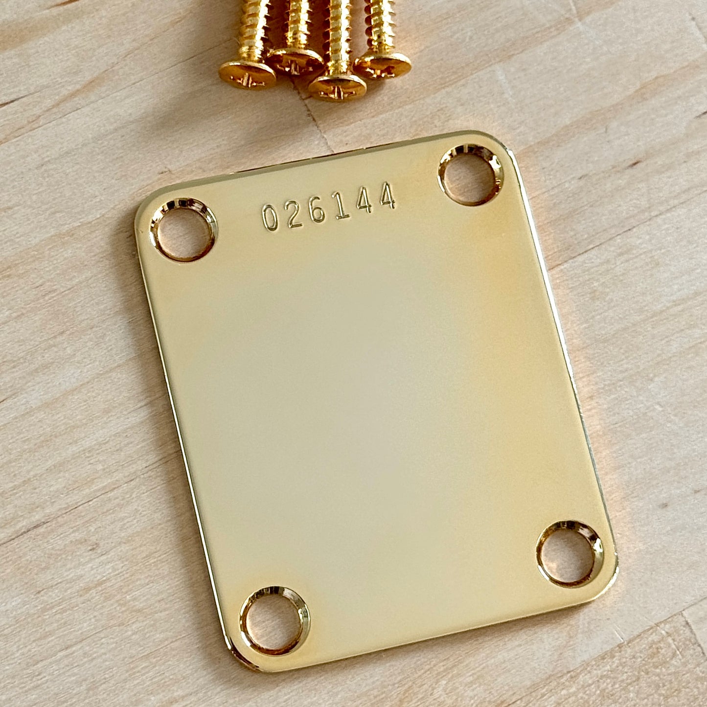 VOS • Pre-CBS Neck Plate in Gold (Optional Serial Number)