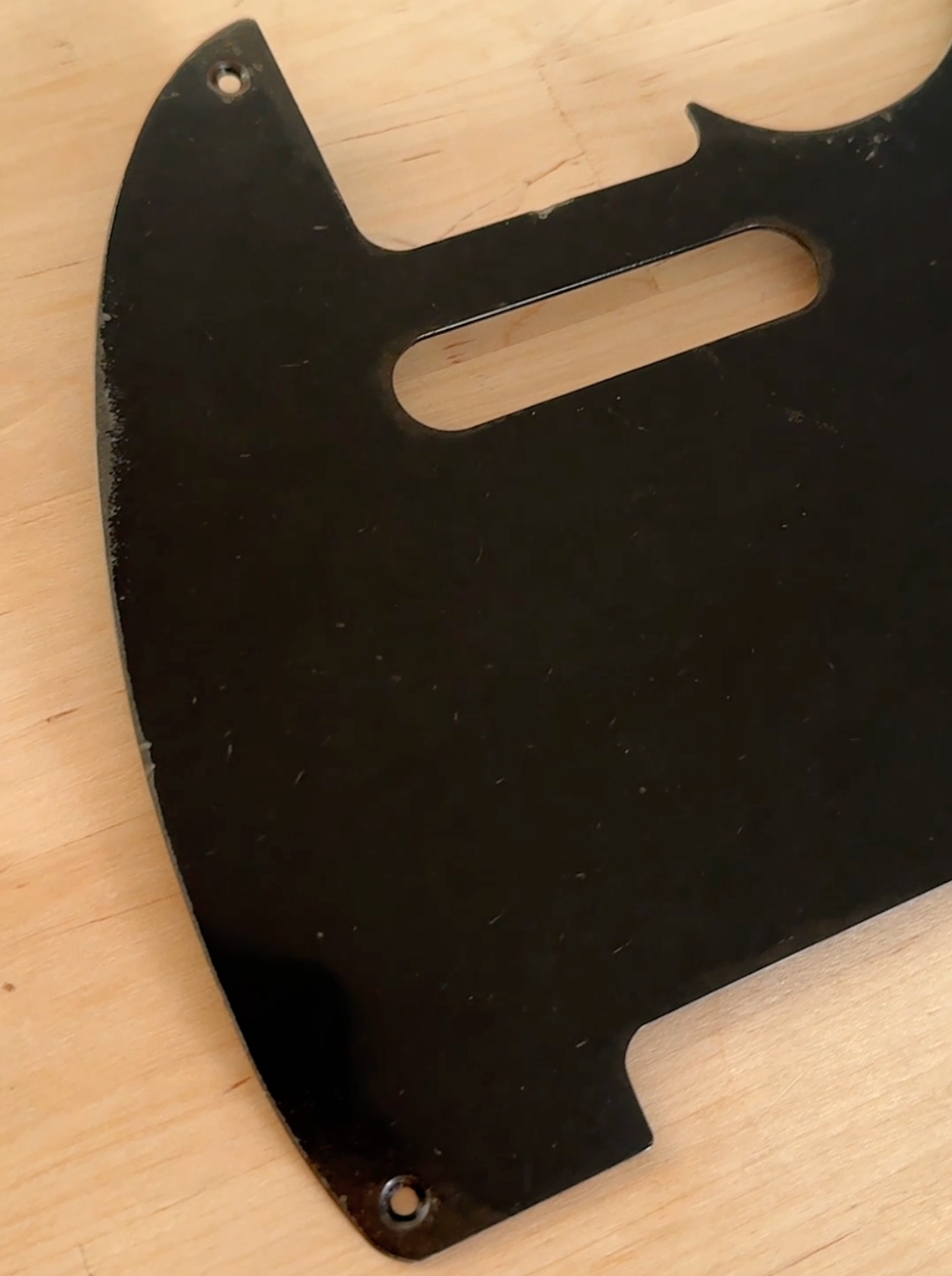 1950's Bakelite Tele Pickguard (Black & Nitro Lacquer)