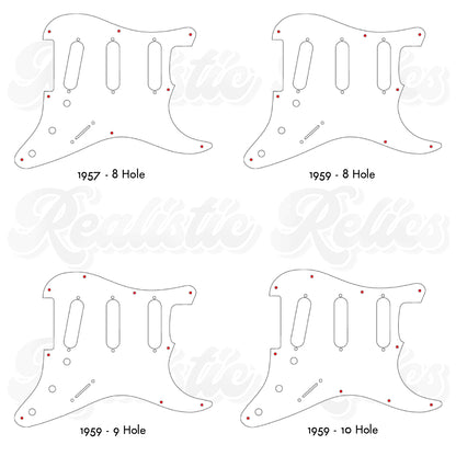 1959 Strat® Pickguard in Mint (Multi Pattern)