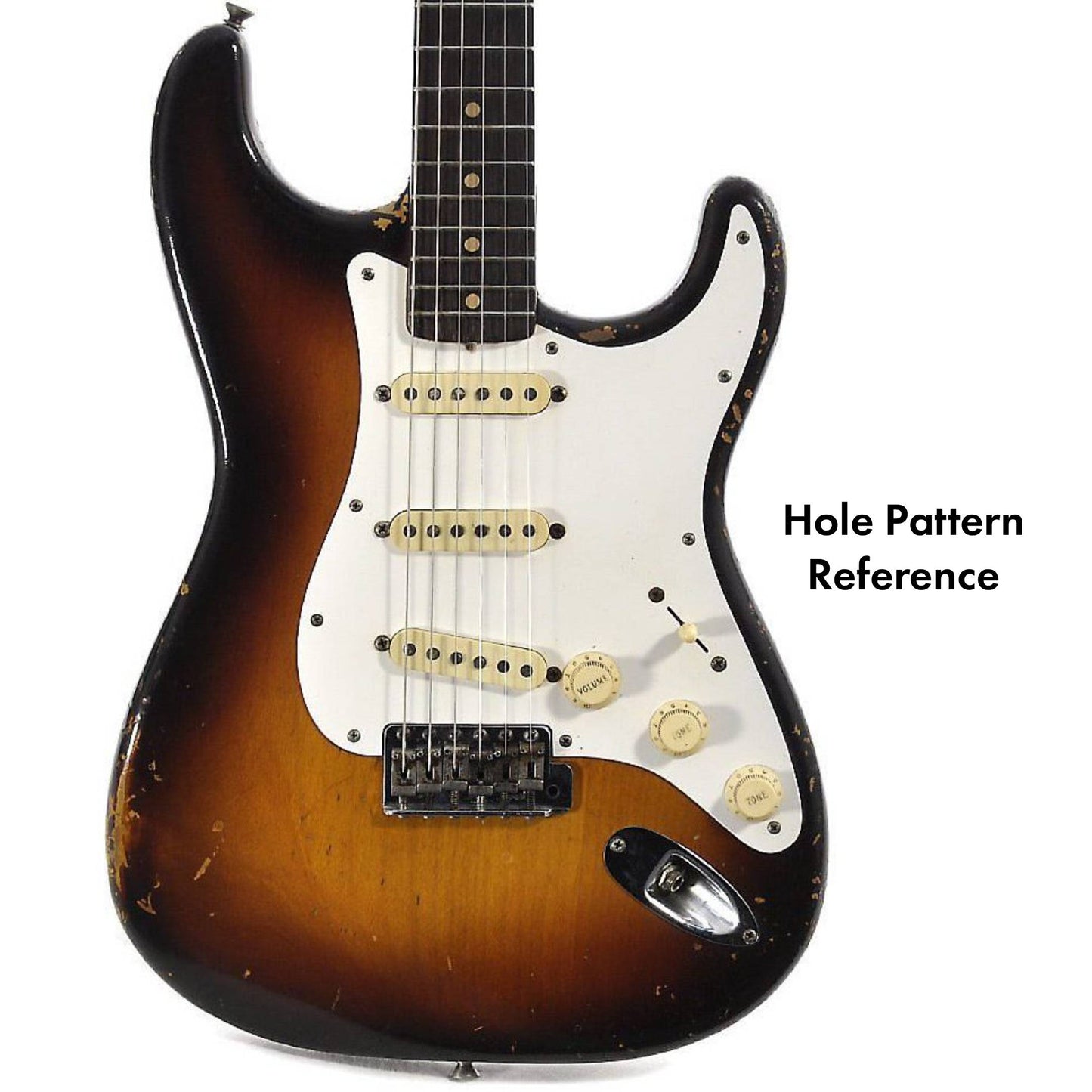 1959 Strat® „Transition Era“ Schlagbrett in Weiß
