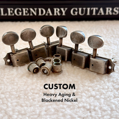Kluson® Deluxe Single Line Tuner Set • Fender Style