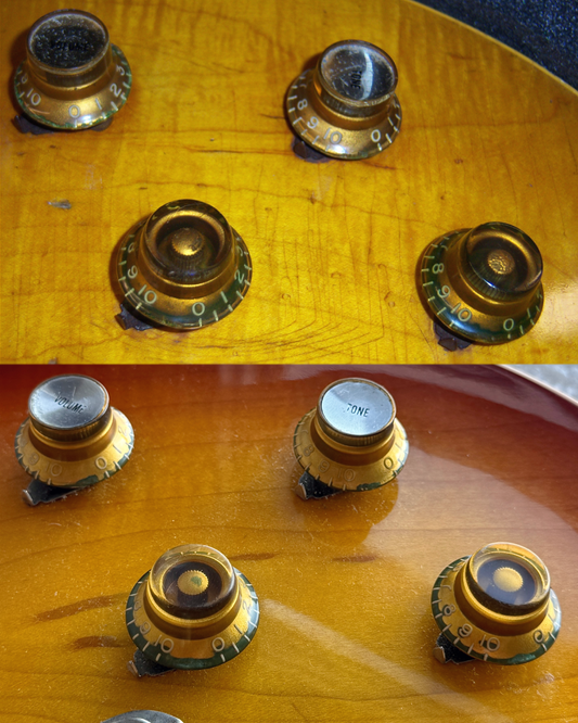 Burst • "Greeny" Knob Set (CAB) Les Paul 1959
