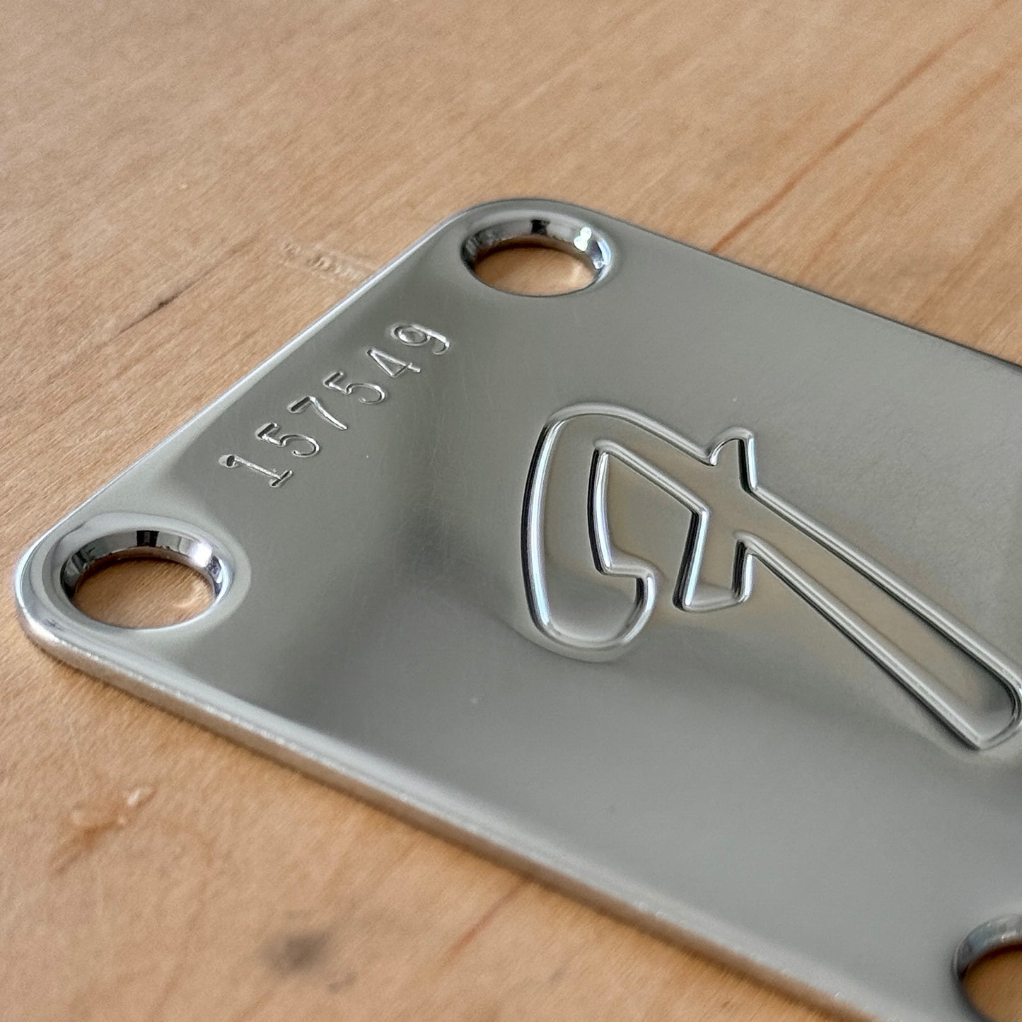 VOS • "F" Logo Neck Plate (Optional Serial Number)