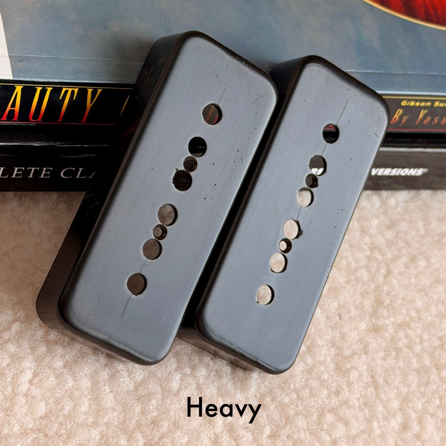 Burst • Butyrate P90 Pickup Covers Black