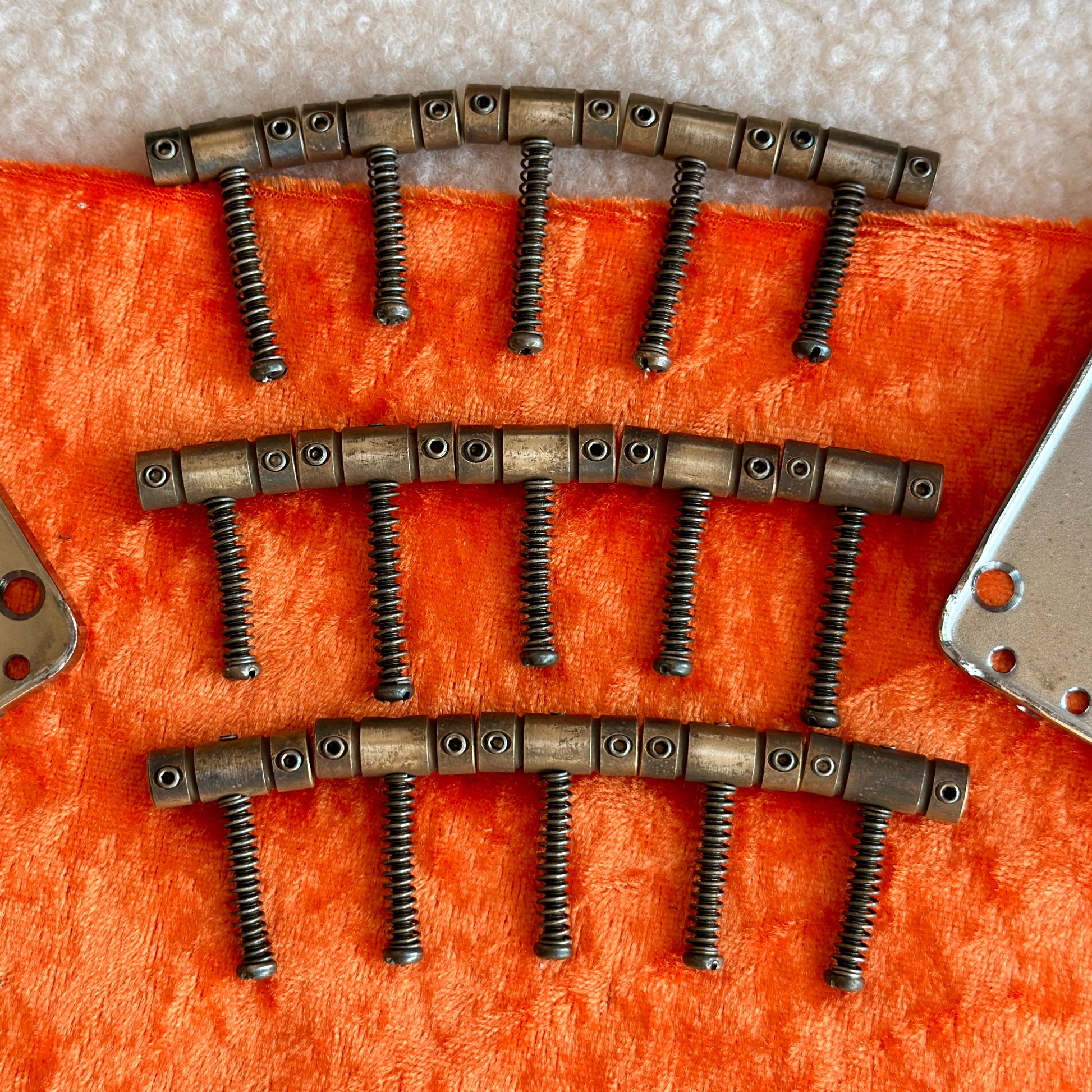 Relic Compensated Telecaster Saddles Brass Tele Saddles Relic Aged Telecaster Bridge