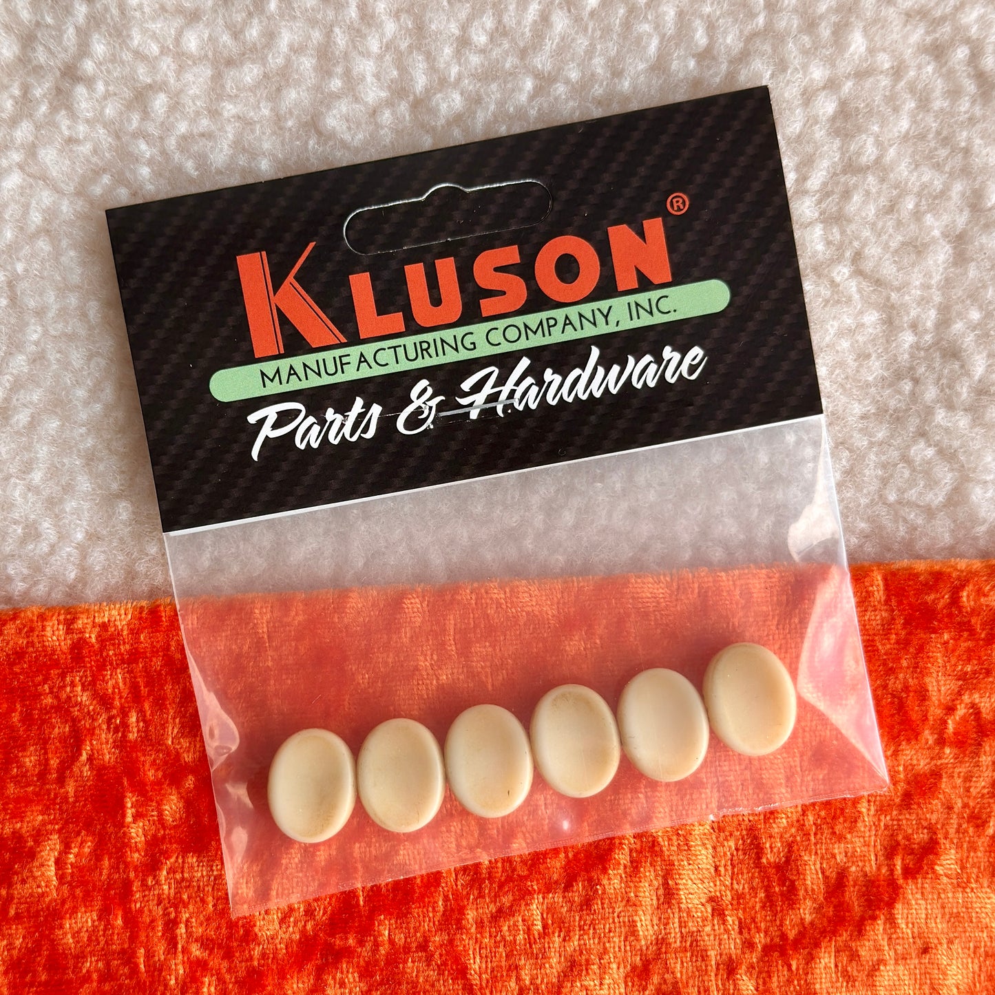 Kluson® Butterbean-Knopf in Vintage-Weiß