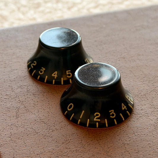 Vintage Bell / Top Hat Knobs (Black)