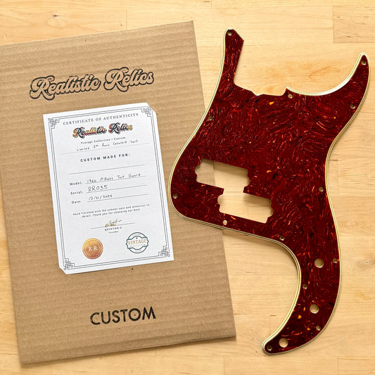 Limited Pre-Order • Aged 1960's Precision Bass® Celluloid Tortoise Shell Pickguard