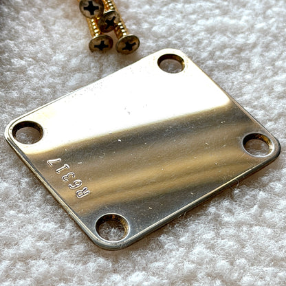 Vintage Halsplatte in Gold (Optionale Seriennummer)