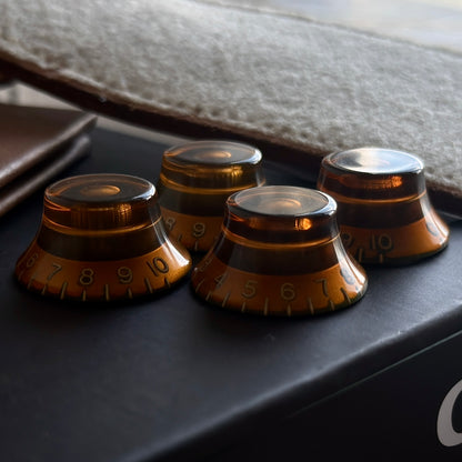 Vintage Bell Knobs (Amber)