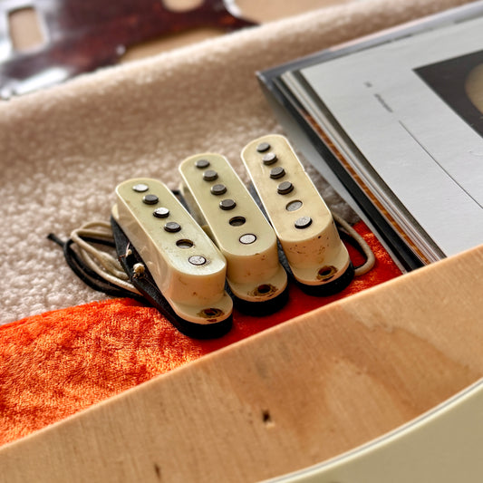 FCS 60's Strat® Pickups & Aged Nylon Covers • Custom w/ COA