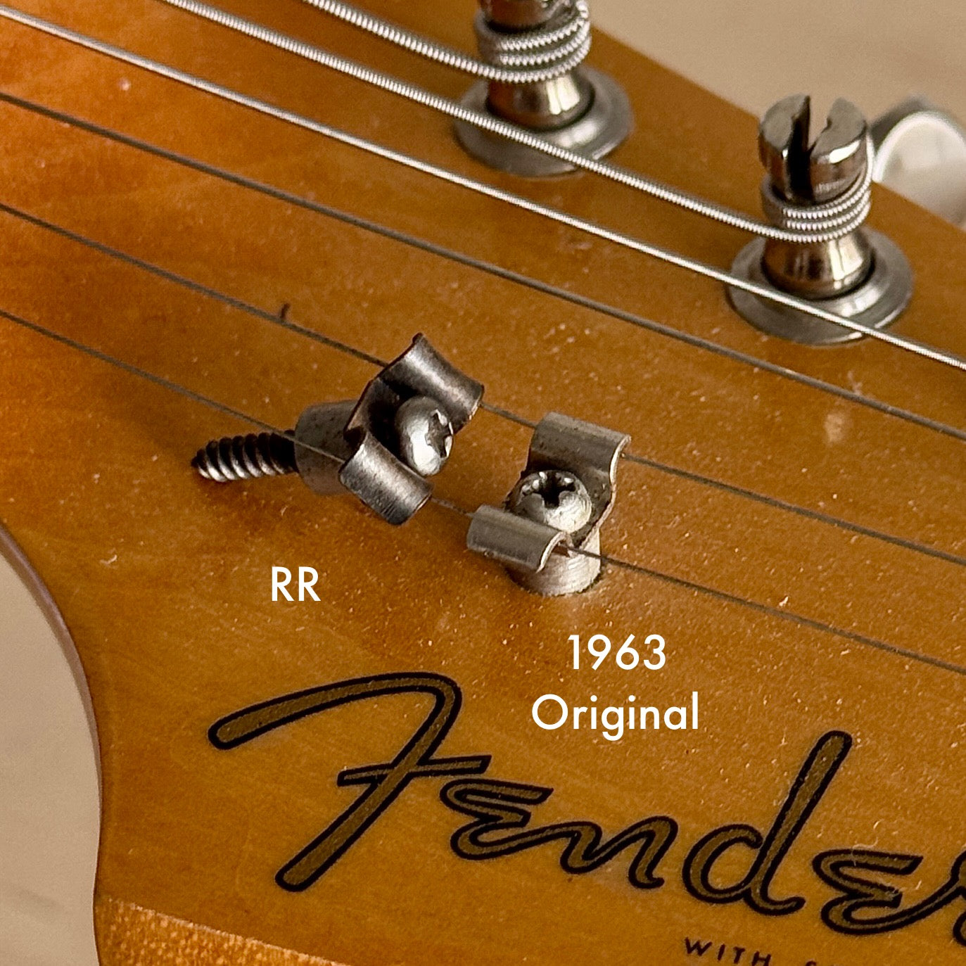 Vintage Fender® Style String Tree – Realistic Relics