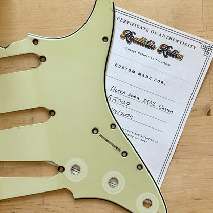 Ultra Aged • 1962 Strat® Pickguard in Mint • Custom w/ COA