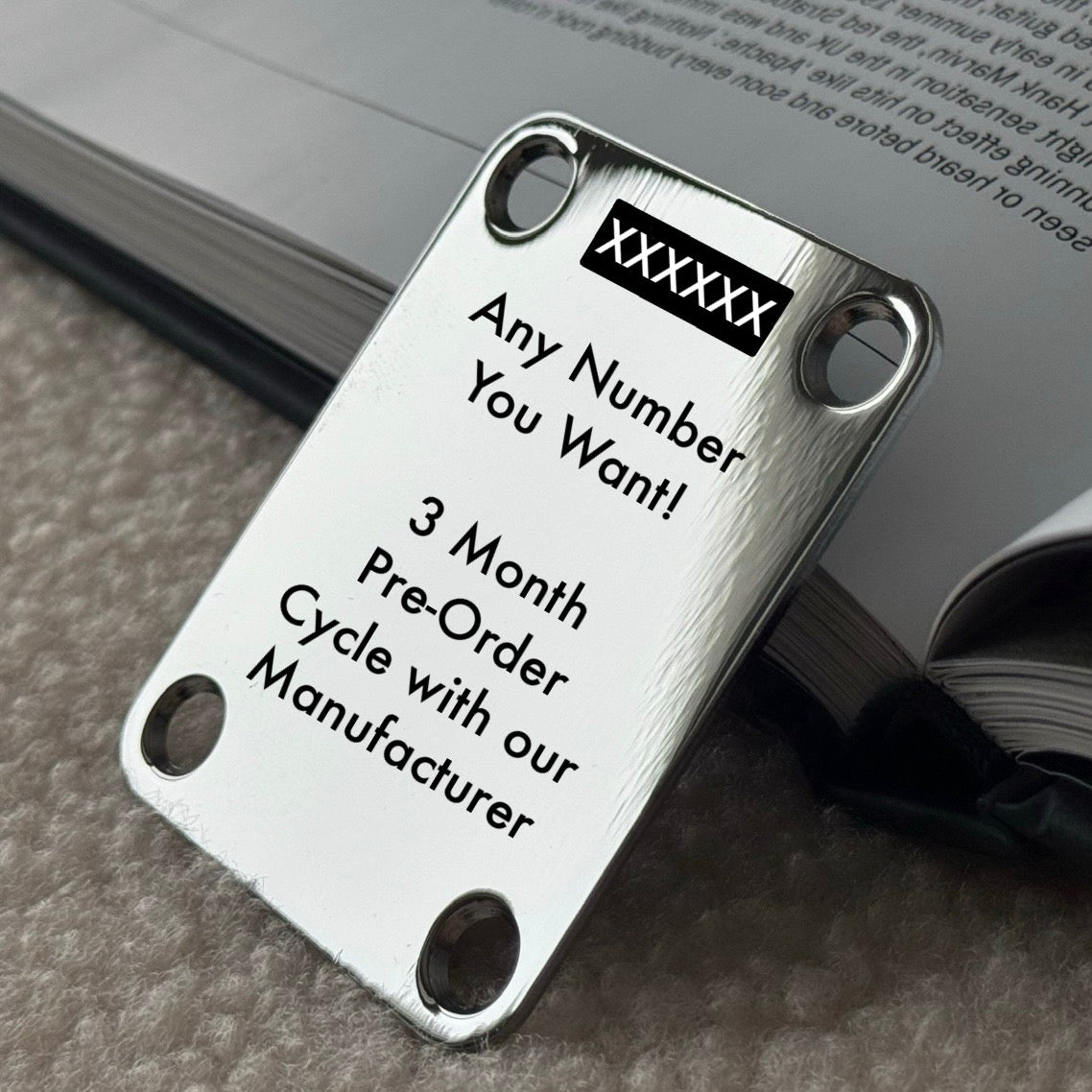 Pre-CBS • (Custom Pre Order) Stamped Neck Plate Replica