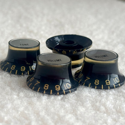 Burst • 1960 Reflector Knobs Black/Silver (CAB)