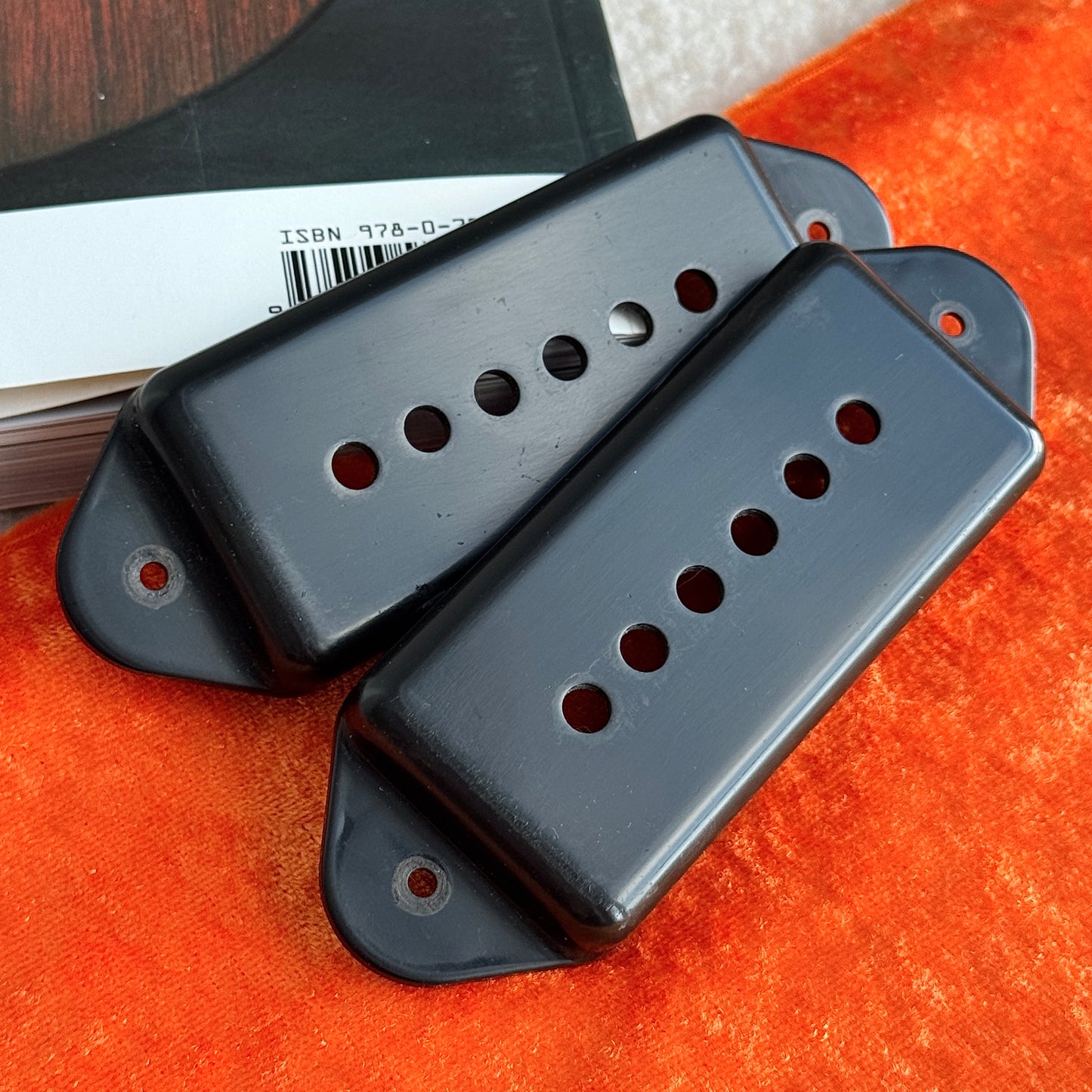 Burst • Butyrate P90 DogEar Pickup Covers Black