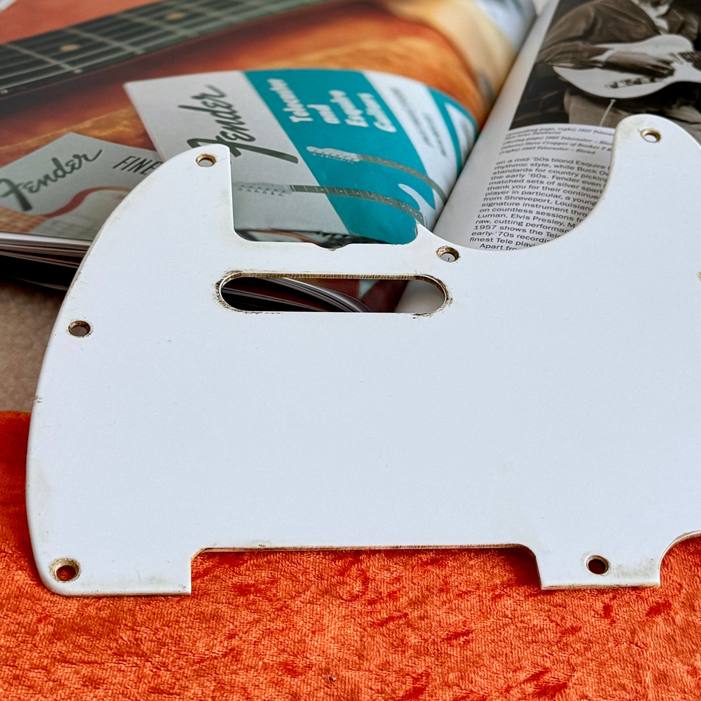 1960 Tele® Pickguard in Weiß (dicker, 1-lagig)