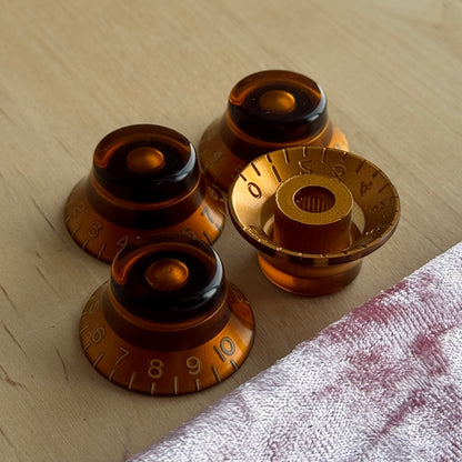 Vintage Bell Knobs (Amber)