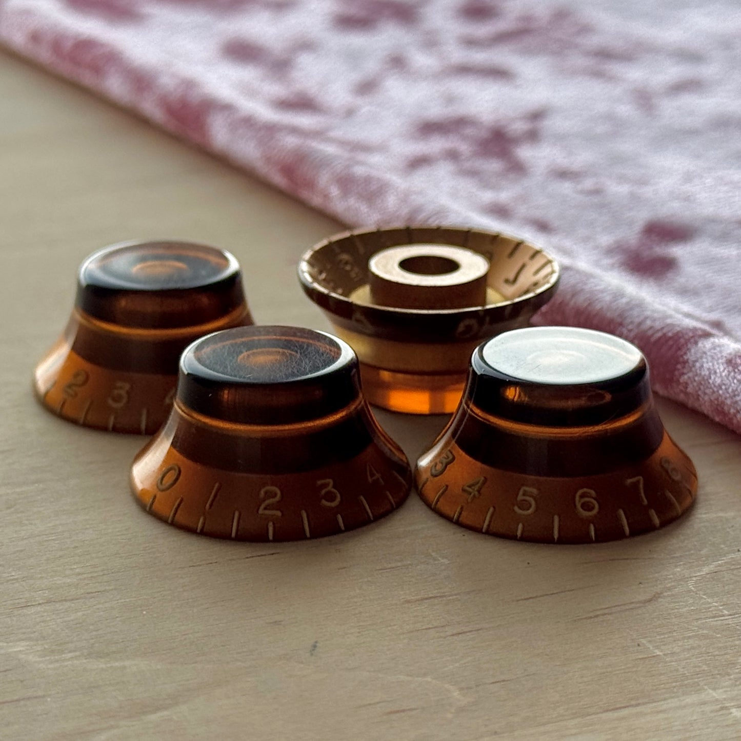 Vintage Bell Knobs (Amber)