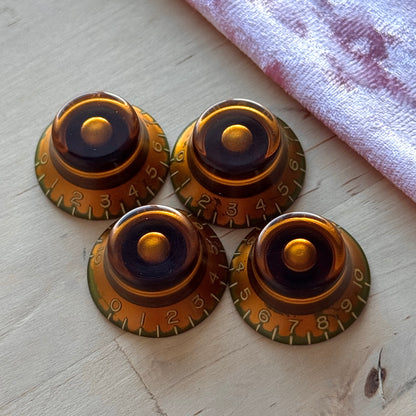 Vintage Bell Knobs (Amber)