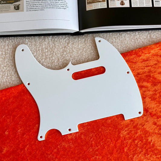 LEFTY 1960 Tele® Pickguard in White (Thicker 1 Ply)