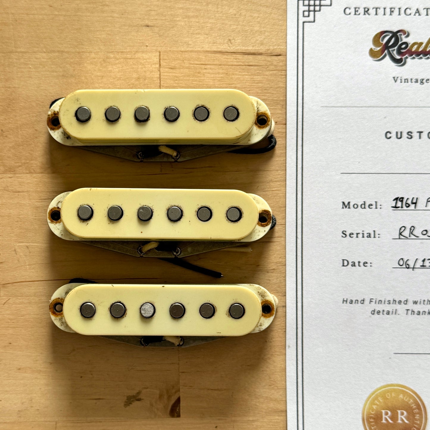 1964 Hand Wound Strat® Pickups & Aged Nylon Covers • Custom w/ COA