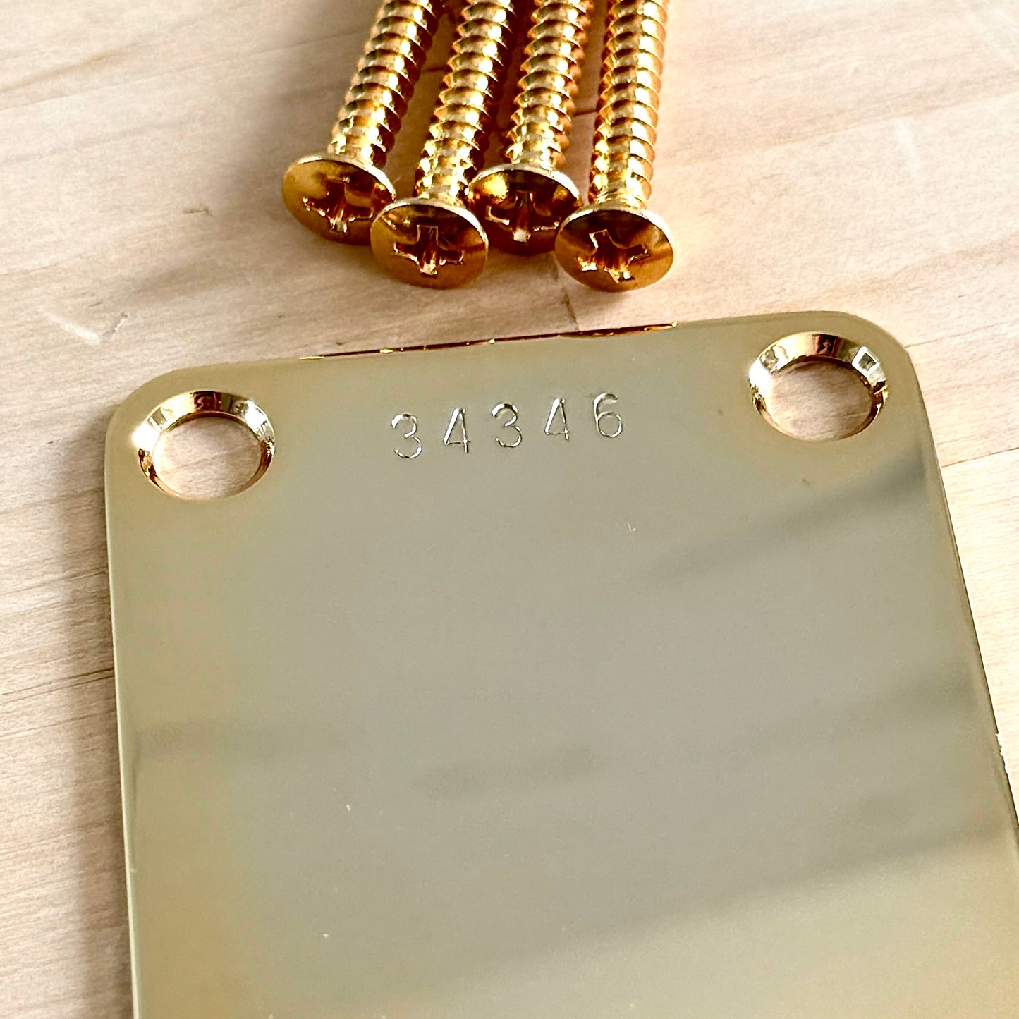 VOS • Pre-CBS Neck Plate in Gold (Optional Serial Number)