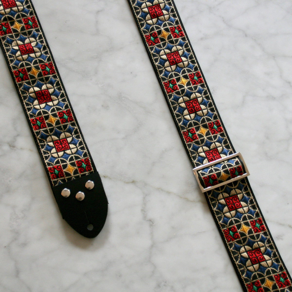 Brown 'Virginia' Guitar/Bass Hippie Strap — official supplier photo 2