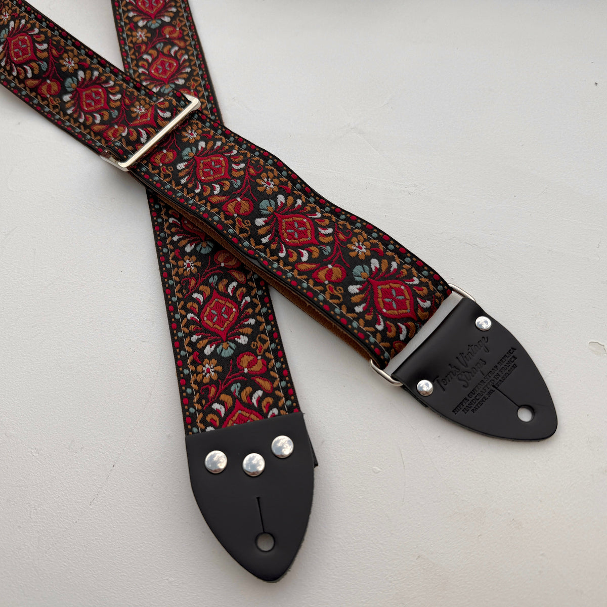 Ruby 'Peacock' Guitar/Bass Hippie Strap — official supplier photo 7