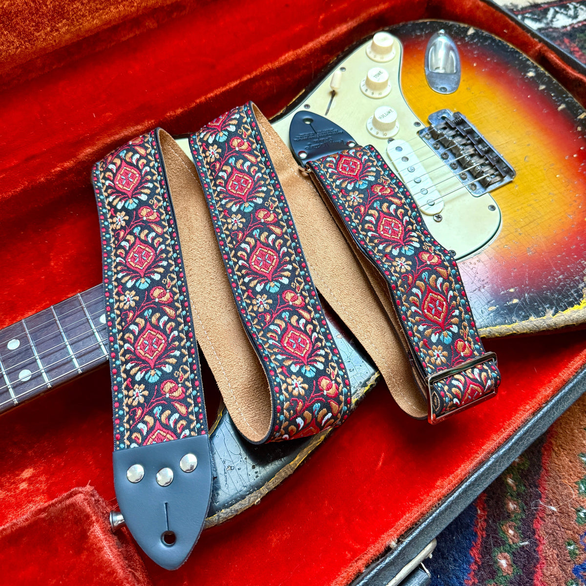 Ruby 'Peacock' Guitar/Bass Hippie Strap — official supplier photo 9